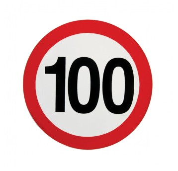 Nalepka limit prędk.100km fi 150mm