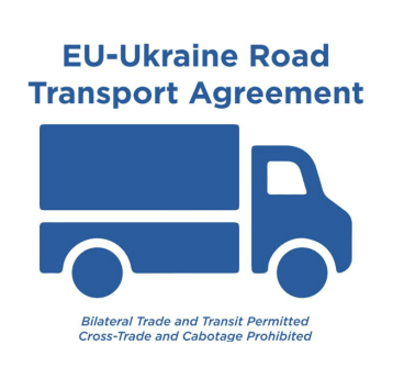 Nalepka na szybę TRANSPORT EU - UA