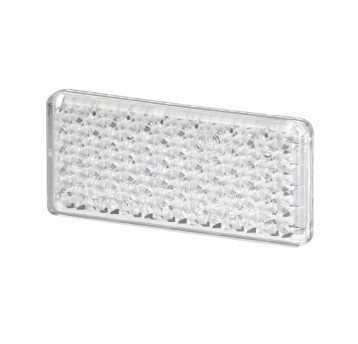 Odblask prostok.duży 96X46mm taśma biały -10szt