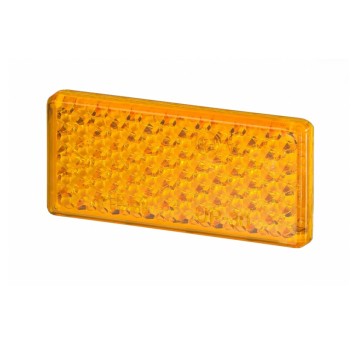 Odblask prostok.duży 96X46mm taśma żółty -10szt