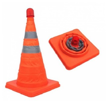 Pachołek drogowy odblaskowy 40cm z LED,składany