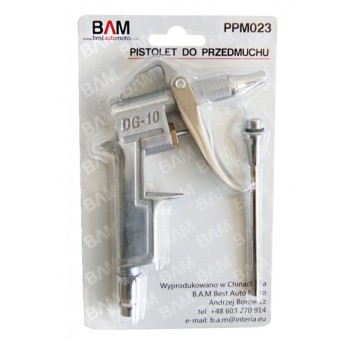 Pistolet do przedmuchu krótki+długa końcówka