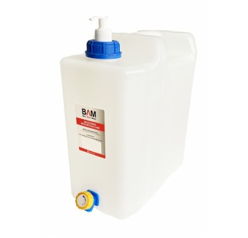 Pojemnik AQUABAM 20L biały-kran B-4 dozownik 150ml