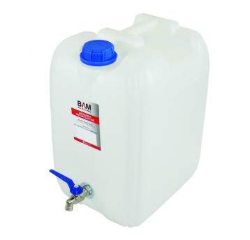Pojemnik na wode 20L biały-kran dolny BAM-2