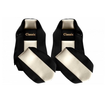 Pokrowce na siedz.materiał-MAN TGX 2 fotele ISRI