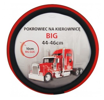 Pokrowiec kier.44-46- BIG czarny/czerwony (M)