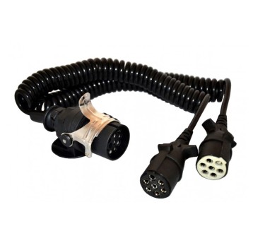 Przewód spir.el.ADAPTER 15/7/7 z wtykami plast.