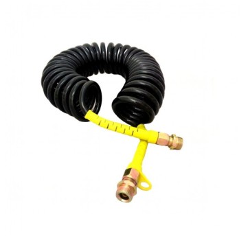 Przewód spir.pneum.M16 czarny/żółty 5,5m