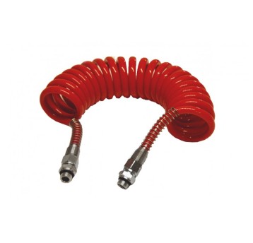 Przewód spir.pneum.M22 czerw.silikon 4,5m