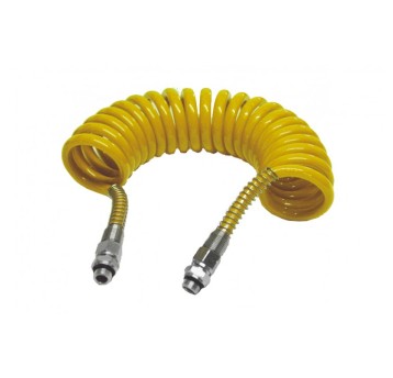 Przewód spir.pneum.M22 żółty.silikon 4,5m