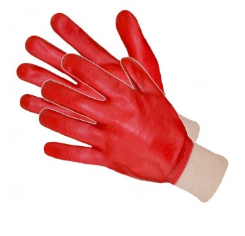 Rękawice nitryl-PVC (RPVCsPe) czerwone -12 par