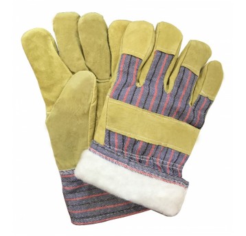 Rękawice skóra bydlęca (RDboa) OCIEPLANE -12 par