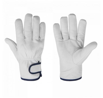 Rękawice skóra kozia (DRIVER) rzep OCIEPLAN-12 par