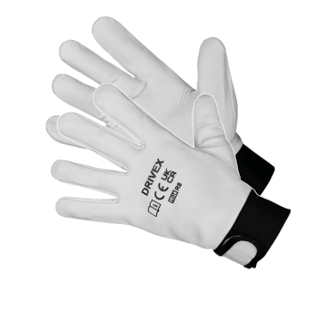 Rękawice skóra kozia (DRIVEX) rzep r.10 -12 par