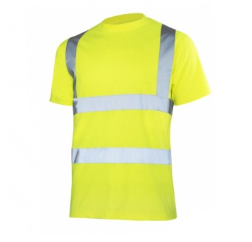 T-shirt odblask. żółty M