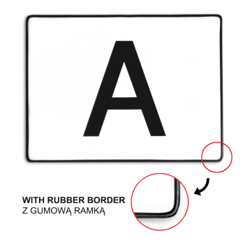 Tablica "A" 40x30cm-gładka ramka