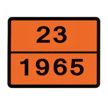 Tablica "ADR" -23/1965 gazy skroplone