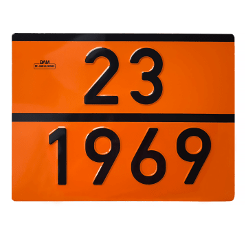 Tablica "ADR" -23/1969 izobutan