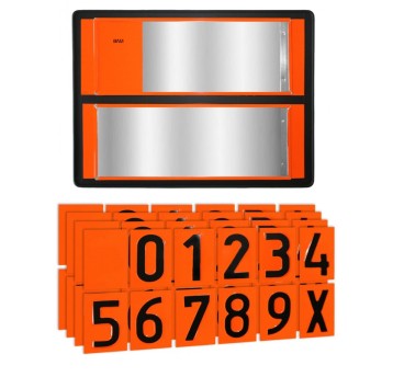 Tablica "ADR" z wymiennymi cyfr (kpl.34 wkładów)