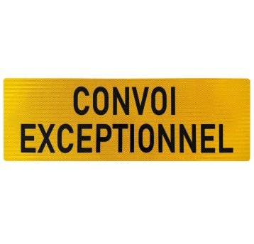 Tablica CONVOI EXCEPTIONNEL 1200x400mm tył III gen