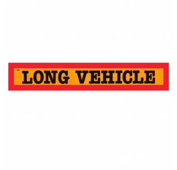 Tablica na poj.długie GR "LONG VEHICLE"-nalepka