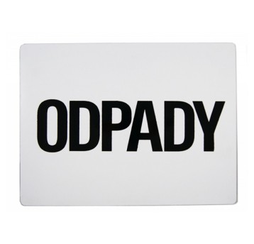 Tablica "ODPADY" 30x40cm-gładka
