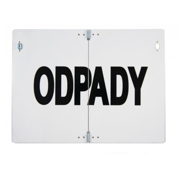 Tablica "ODPADY" 30x40cm-składana