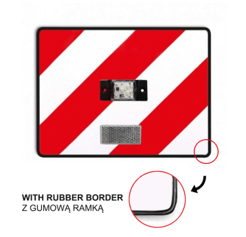 Tablica p/gab.z ośw.LED białym 30x40cm L-ramka