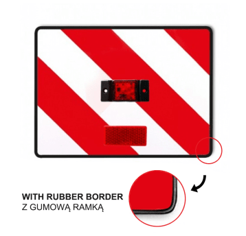 Tablica p/gab.z ośw.LED czerw.30x40cm P-ramka