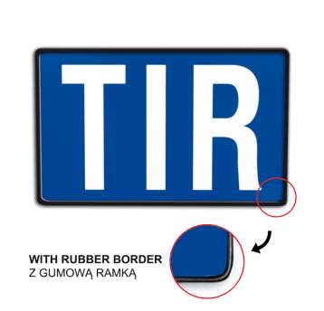 Tablica "TIR" 40x25cm-gładka ramka