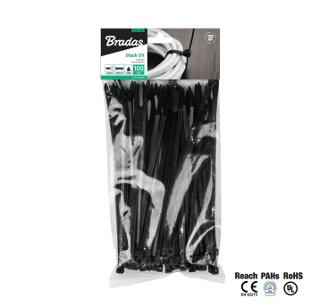 Taśma kablowa 2,5x160mm czarna