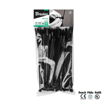 Taśma kablowa 3,6x200mm czarna