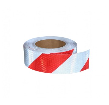 Taśma odbl.ostrzeg.B/CZER. L szer.5cm -rolka 22,5m