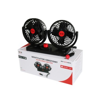 Wentylator obrot.BI-TURBO 5"x 2 24V 15W BAM CE