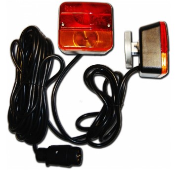 Zestaw lamp do przyczepek 12V żarów-mocow.magnes