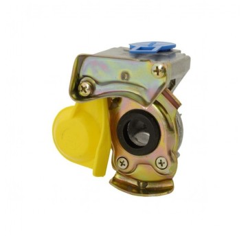 Złącze pneum.bez zaworu M16 żólte