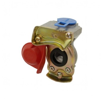 Złącze pneum.bez zaworu M22 czerwone